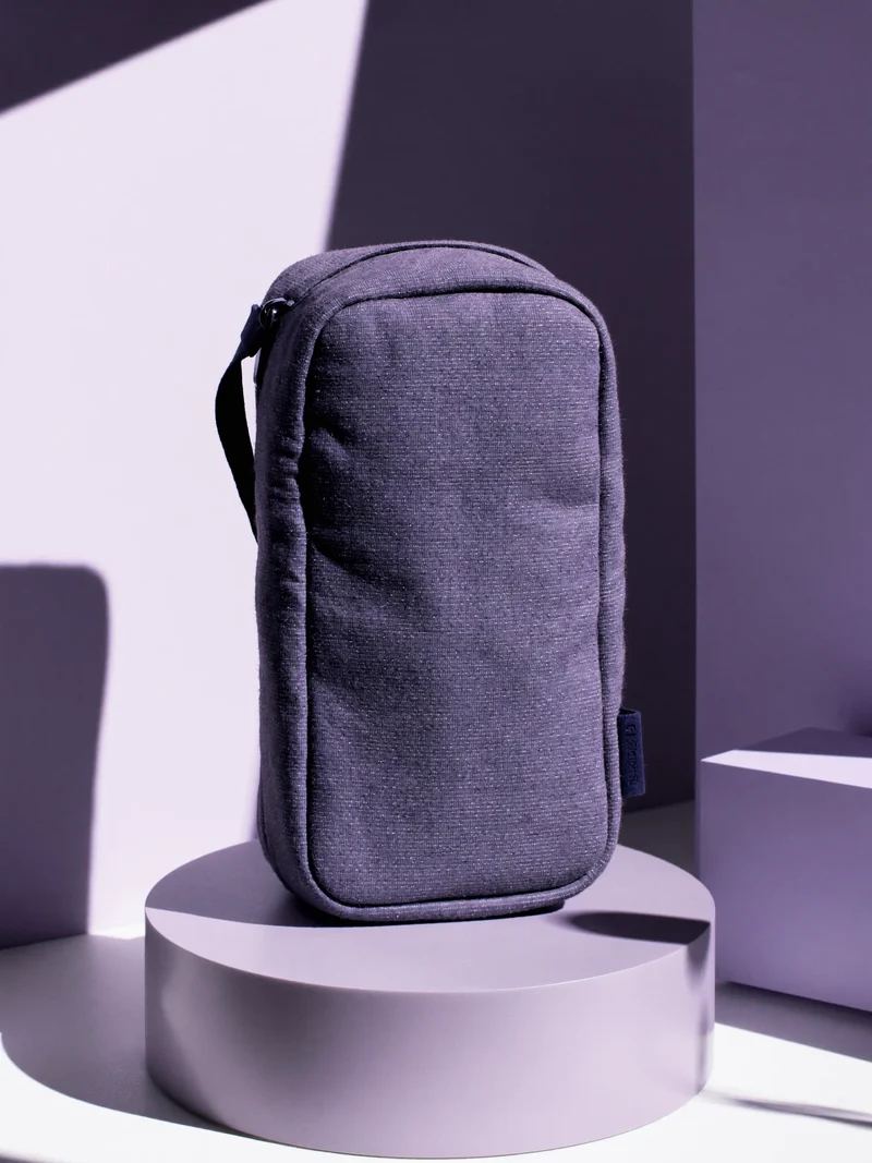 Illustration einer gewebten Reisetasche mit Struktur als Konzeptentwurf